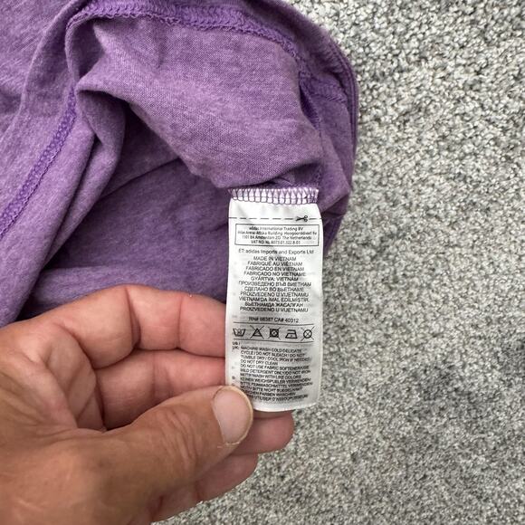 Adidas Hoodie Shirt Mens Small Climalite Long Sleeve Pullover 3 Stripe Athletic - Picture 6 of 12